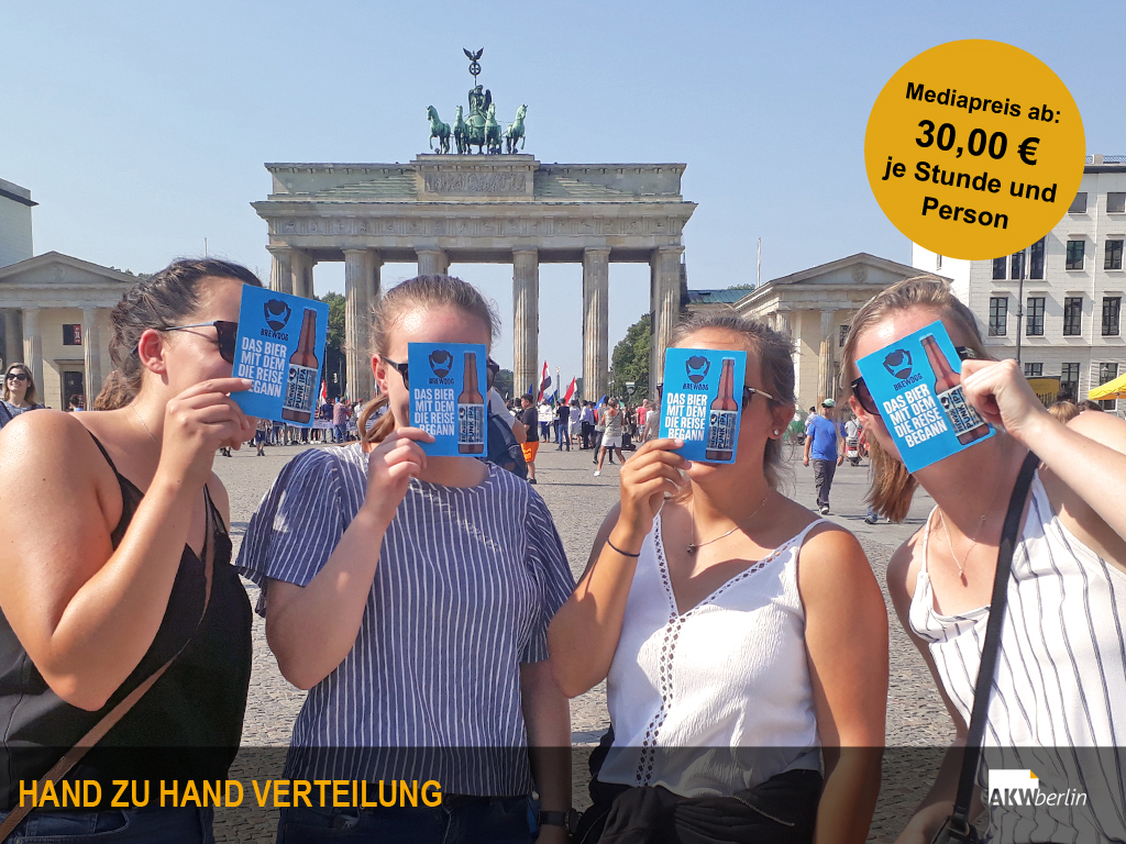 handverteilung flyer berlin