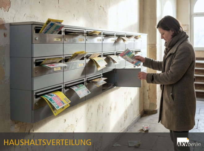 Lokale und nationale Briefkastenverteilung durch AKW Logistik