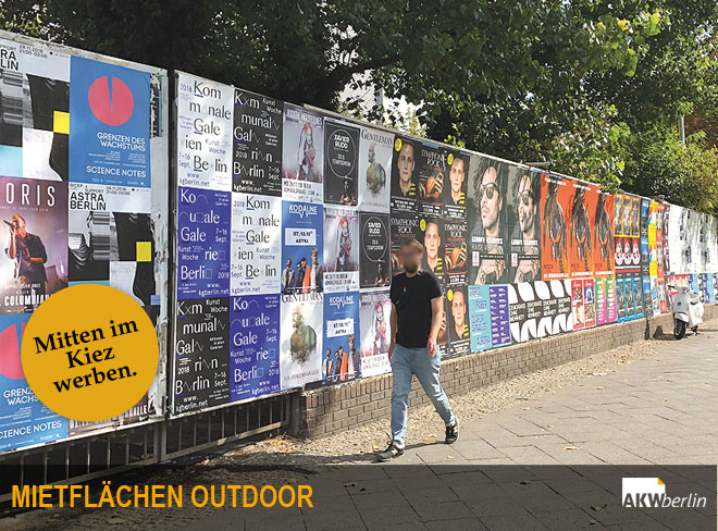 Mietflächen Outdoor Plakataushang