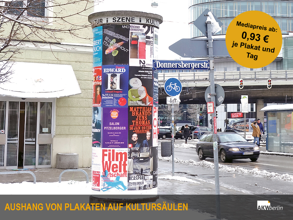 Litfasssauelen Plakat Werbung Berlin