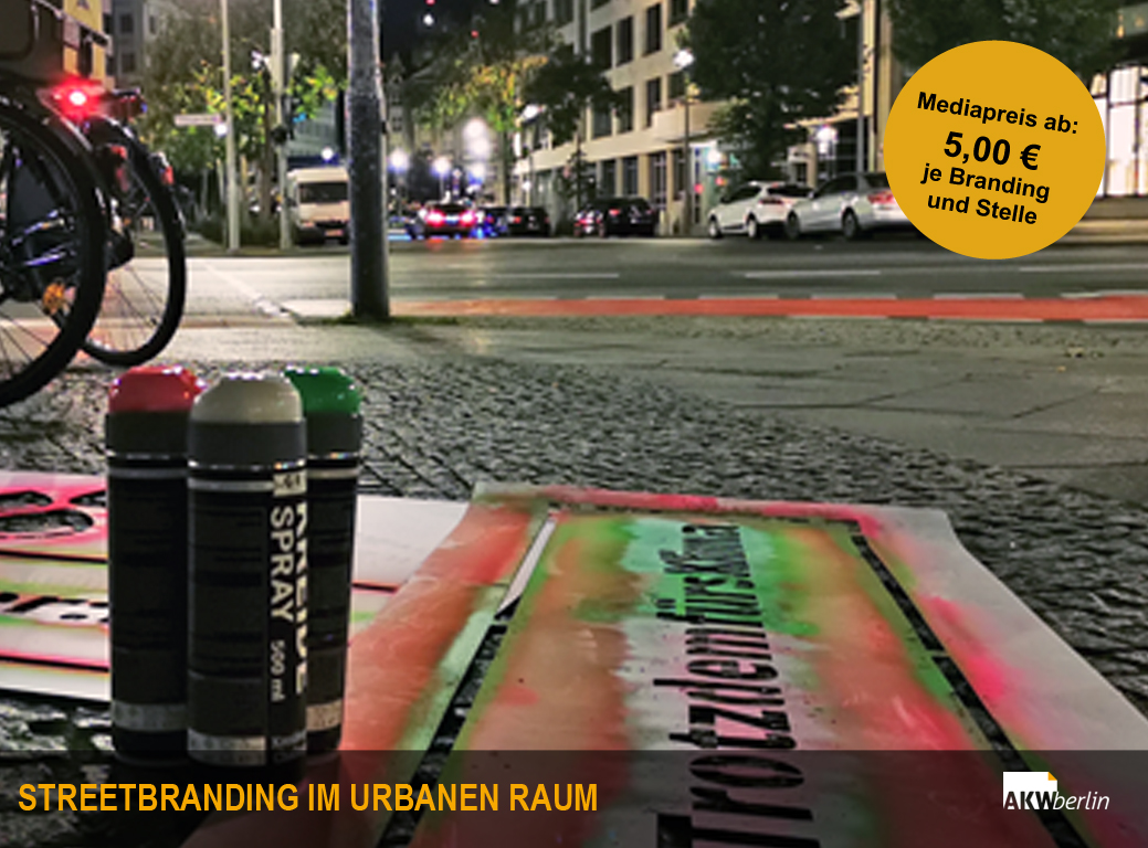Streetbranding an Kulturorten Berlin