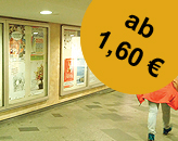 Bahnhofwerbung Plakate auf Bahnhöfen