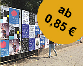 Flächenplakatierung ab 0,85 € je Plakat