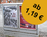 Moskito Rahmen Werbung ab 1,19 € je DIN-A1 Plakat.
